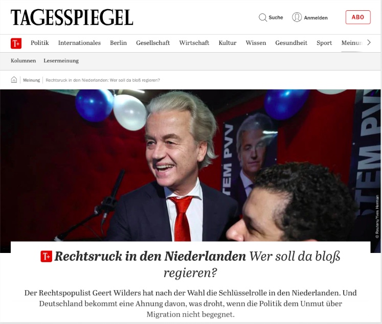 Winst PVV: ‘Een waarschuwing voor Duitsland’